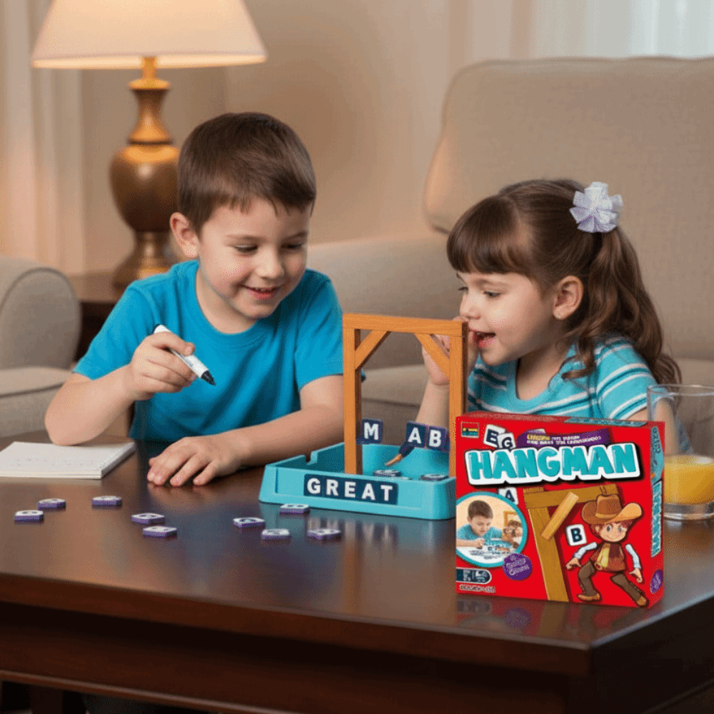 Board Game For 5 Players - 多人数対応のマグネティックハングマンボードゲーム 知能開発 インタラクティブなハングマンミステリーワードゲーム 2人プレイ用