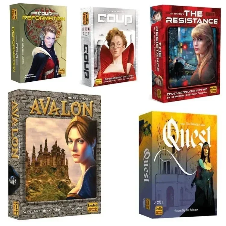 Board Game Bang - アバロンレジスタンスロールクエストボードゲーム、フルイングリッシュファミリーパーティー、子供向けインタラクティブ戦略玩具
