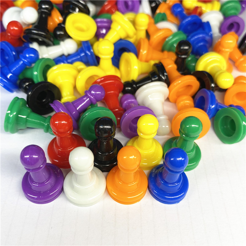 Board Game Catan - ゲームボードプレーヤー用プラスチックチェス,24x16mm,8色,24ユニット