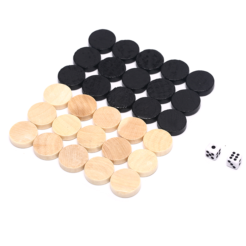 30個木製ドラフトチェッカーバックギャモンチェス個子供ボード - Board Game Vantage のレビューと価格