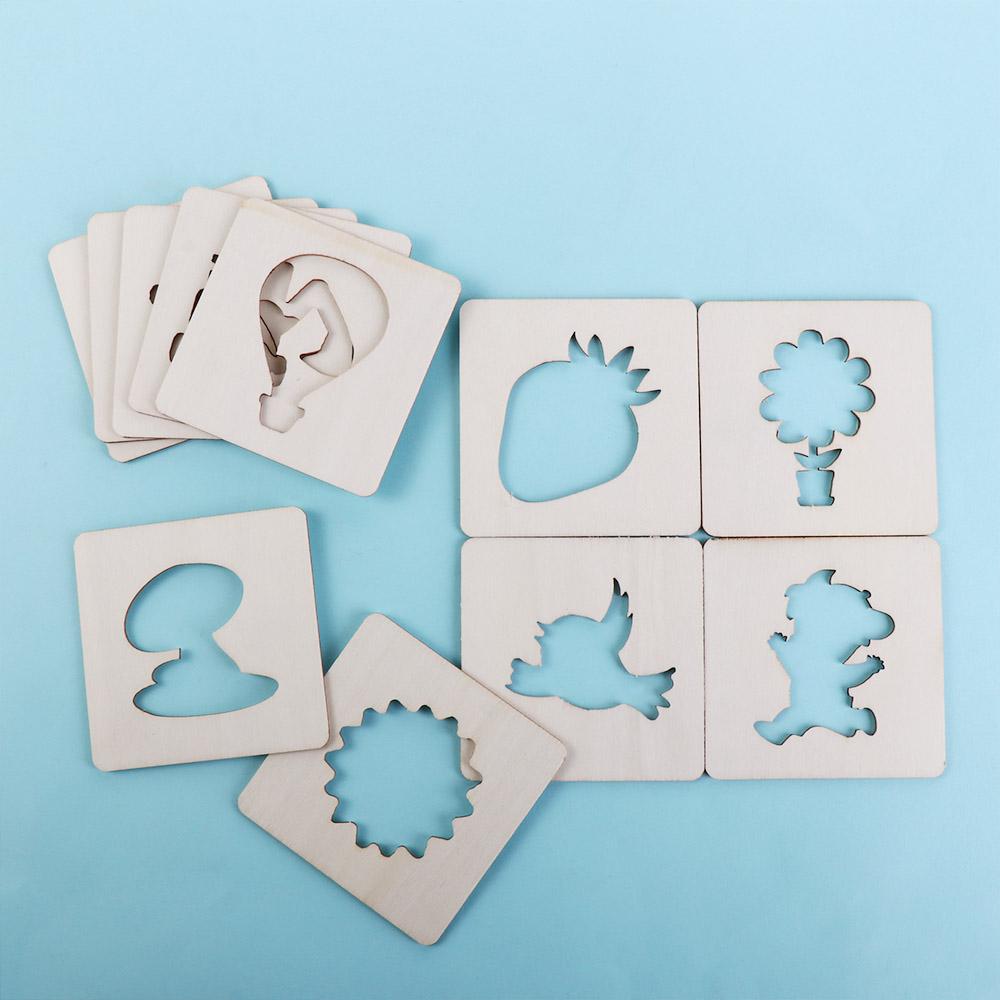 ゲーム用描画ステンシルキット 木製ペイントステンシル 木製ス - Board Game Template のレビューと価格