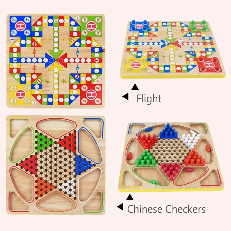 子供、家族、2 in 1の両面ミニチェッカーボード、木製の飛 - Board Game Catan のレビューと価格