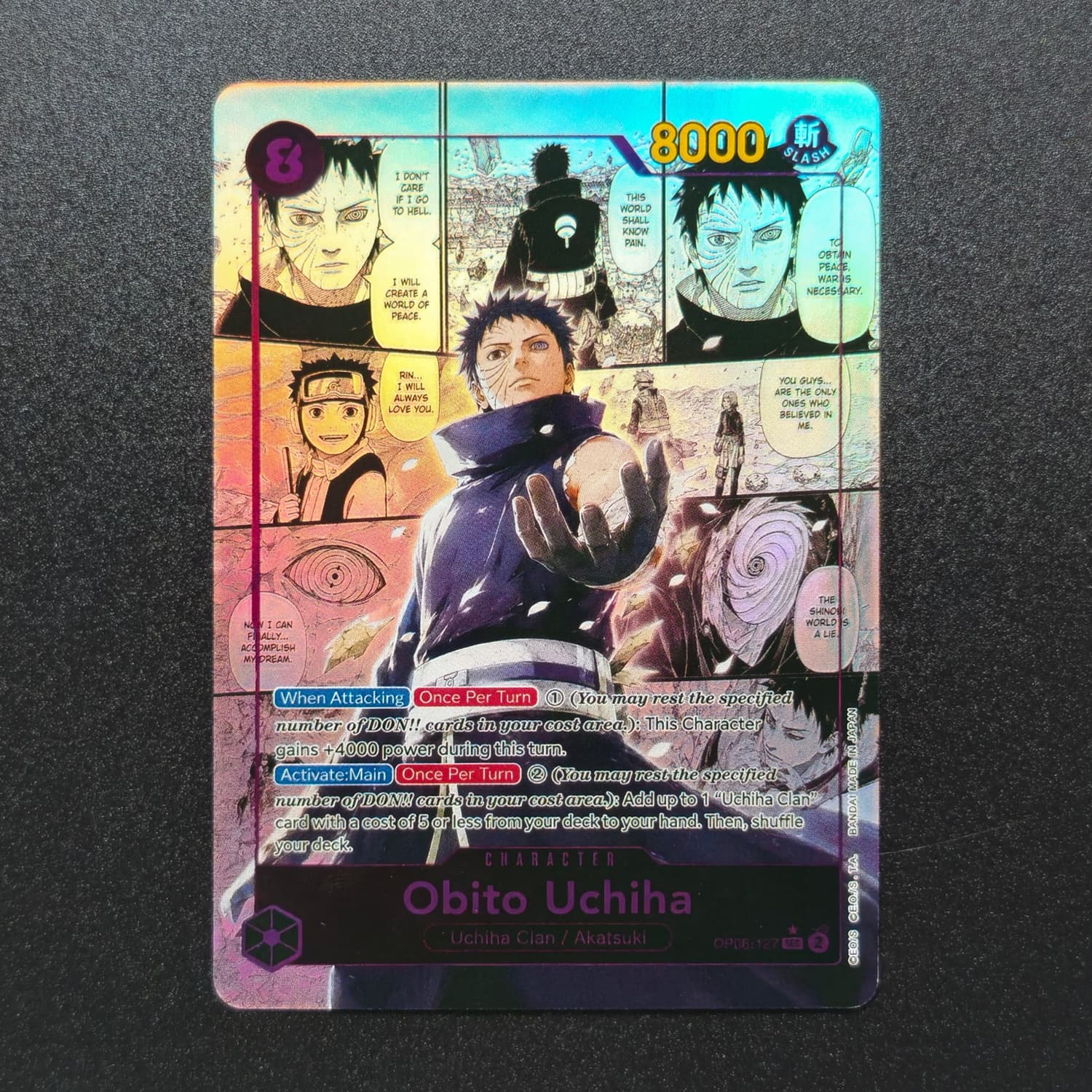 DIY マダラ・うちはイタチ・オビト・ロック・リー ファンア - Board Game Anime のレビューと価格